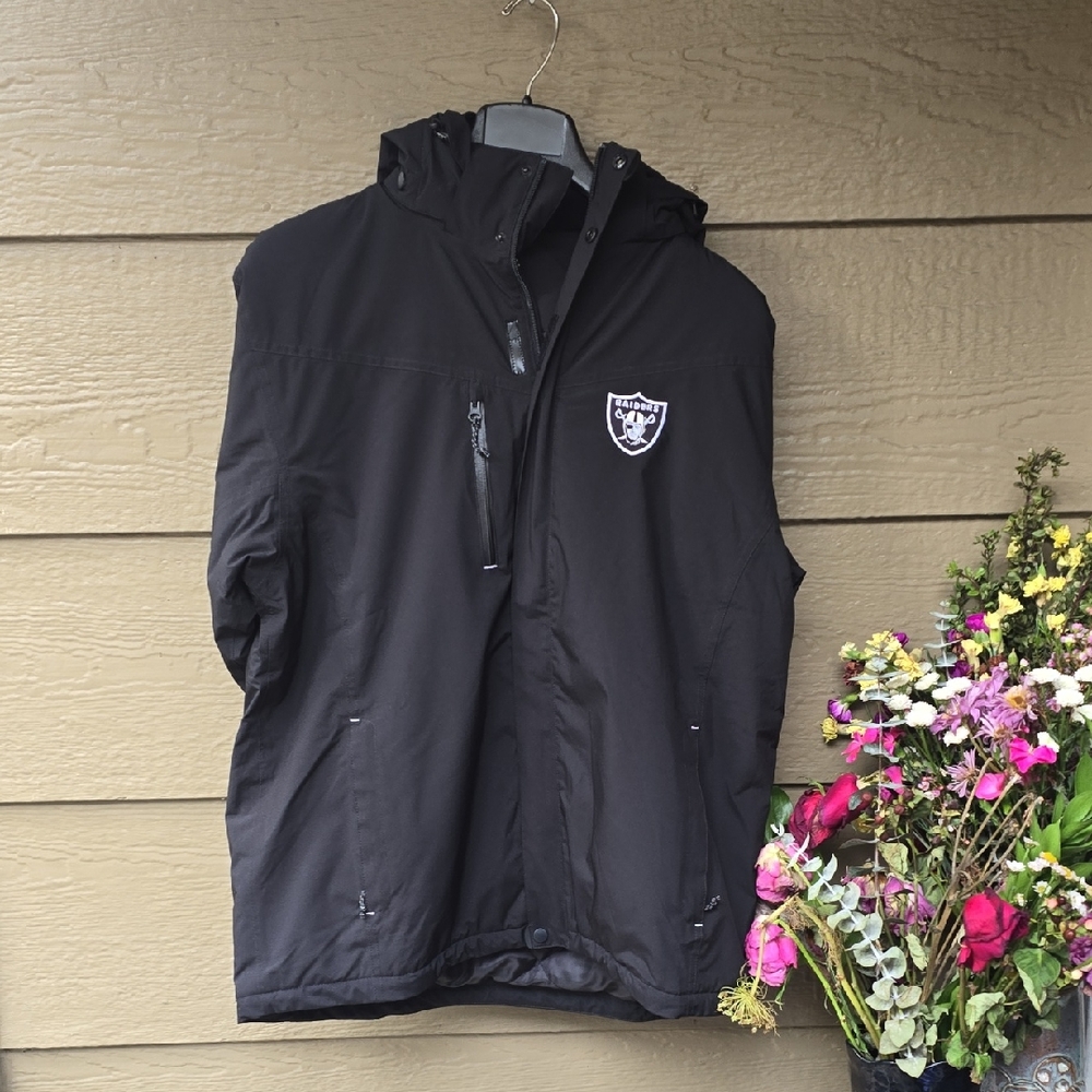 Cutter &  Buck WeatherTech NFL Las Vegas Raiders Hooded Jacket L